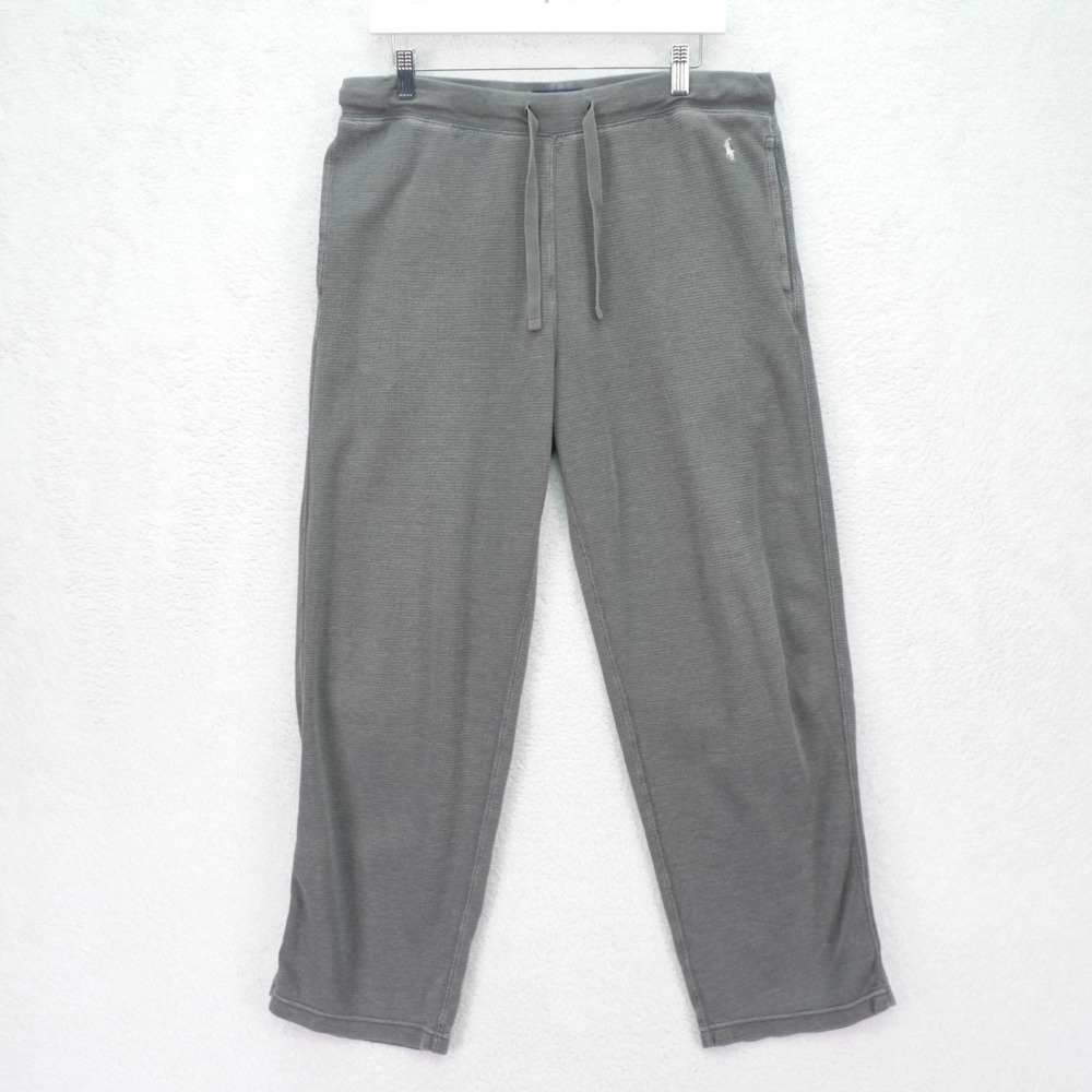 Polo Ralph Lauren Sleepwear Pajama Pants Gray Waffle Knit -Large 32 / 29- High